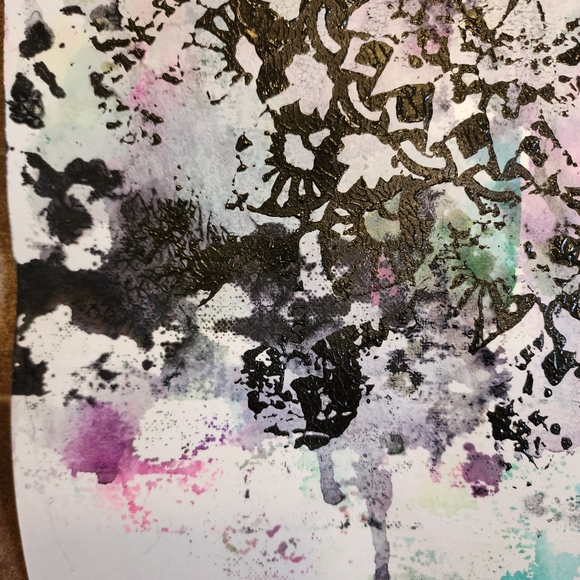 HANDCRAFTED Abstract Frame Painting HANDPAINTED Artwork HANDMADE Wall Art Decor - Picture 16 of 17